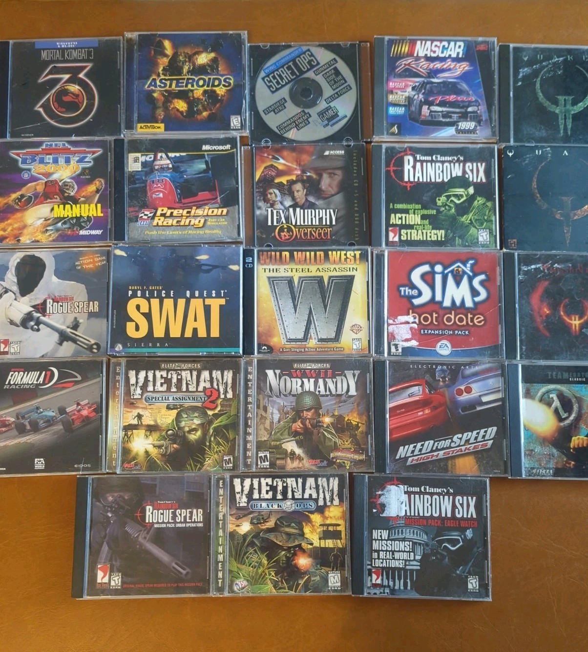 *Lot of 23* Computer PC Games, Great titles (Quake, Tom Clancy, Vietnam, etc)