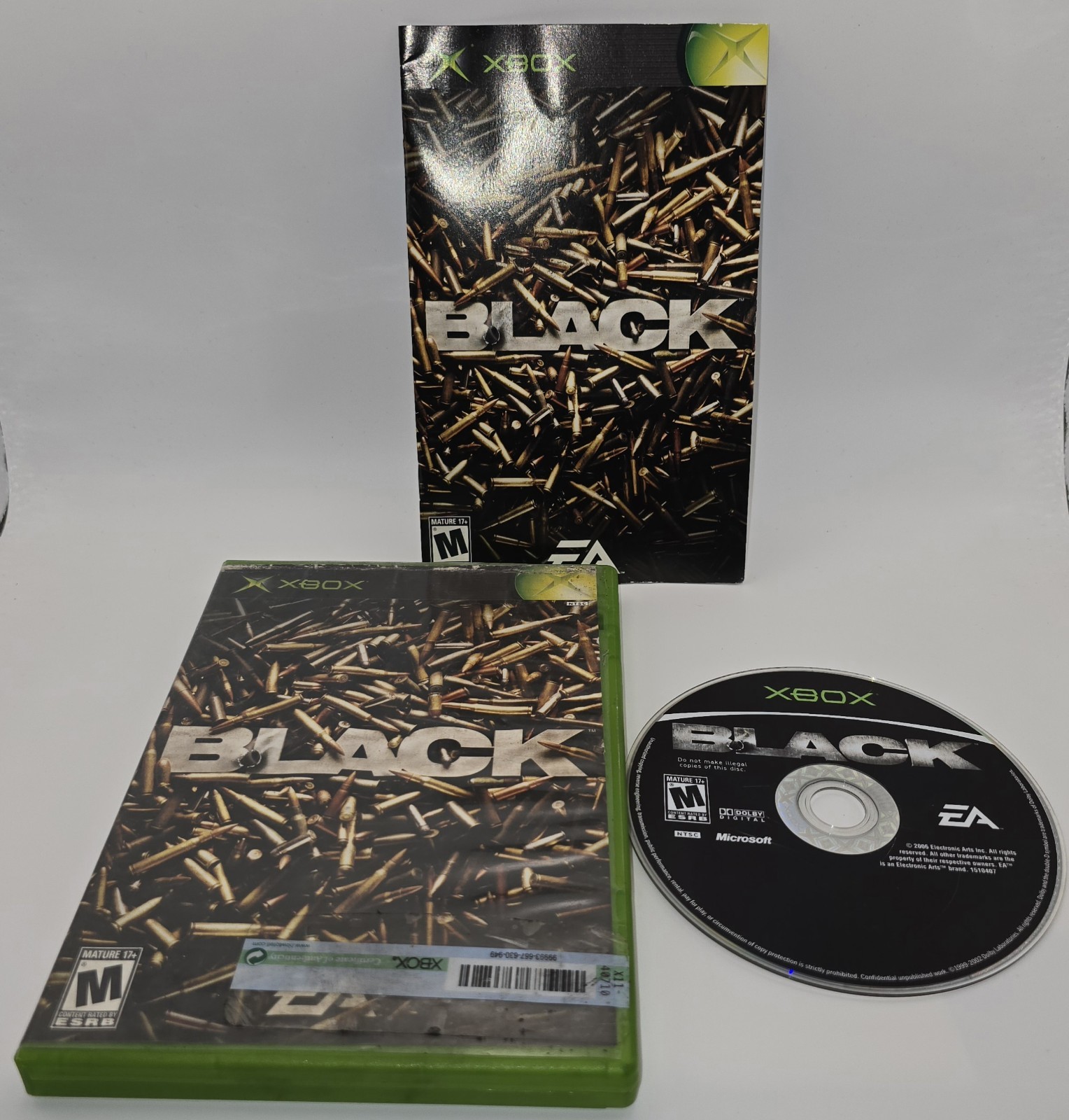 Black (Microsoft Xbox, 2006) UNTESTED -1967