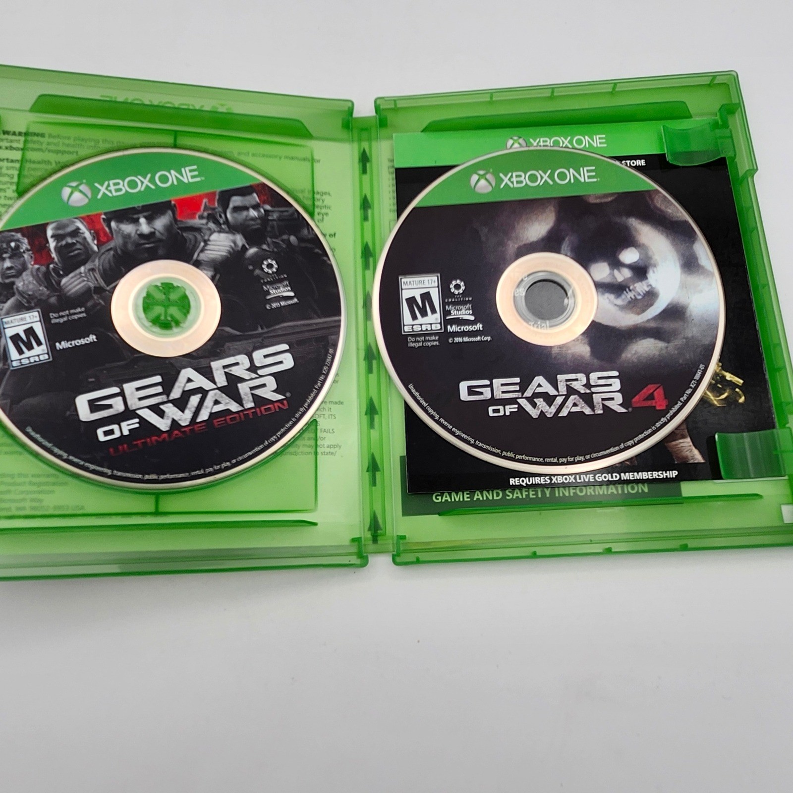 Microsoft Xbox One Games (3) Gears of War Ultimate Edition GTA V Gears of War 4