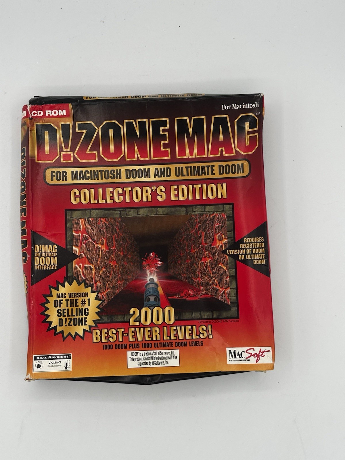 D!Zone Max Collectors Edition Mackintosh Doom Ultimate Doom 2000 Levels Macsoft