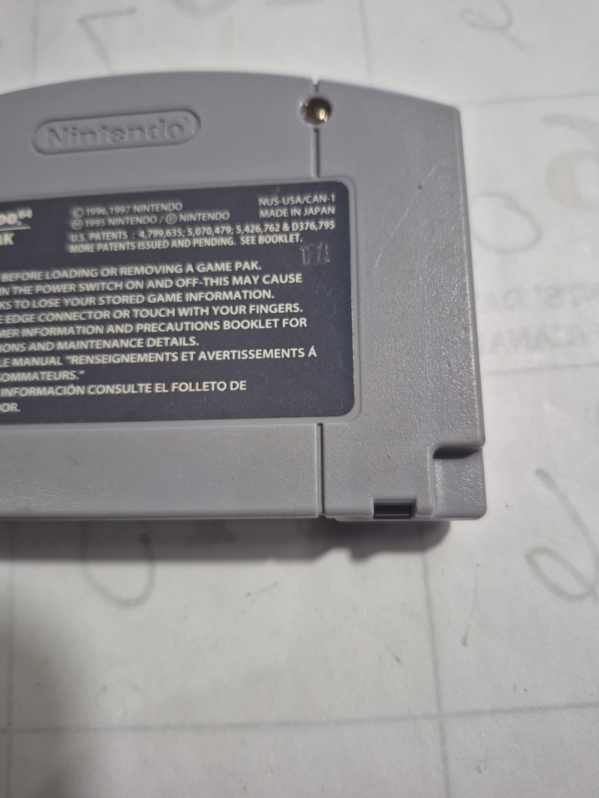 Rareware Perfect Dark Nintendo 64 N64 Game Cartridge Shooter Multiplayer M