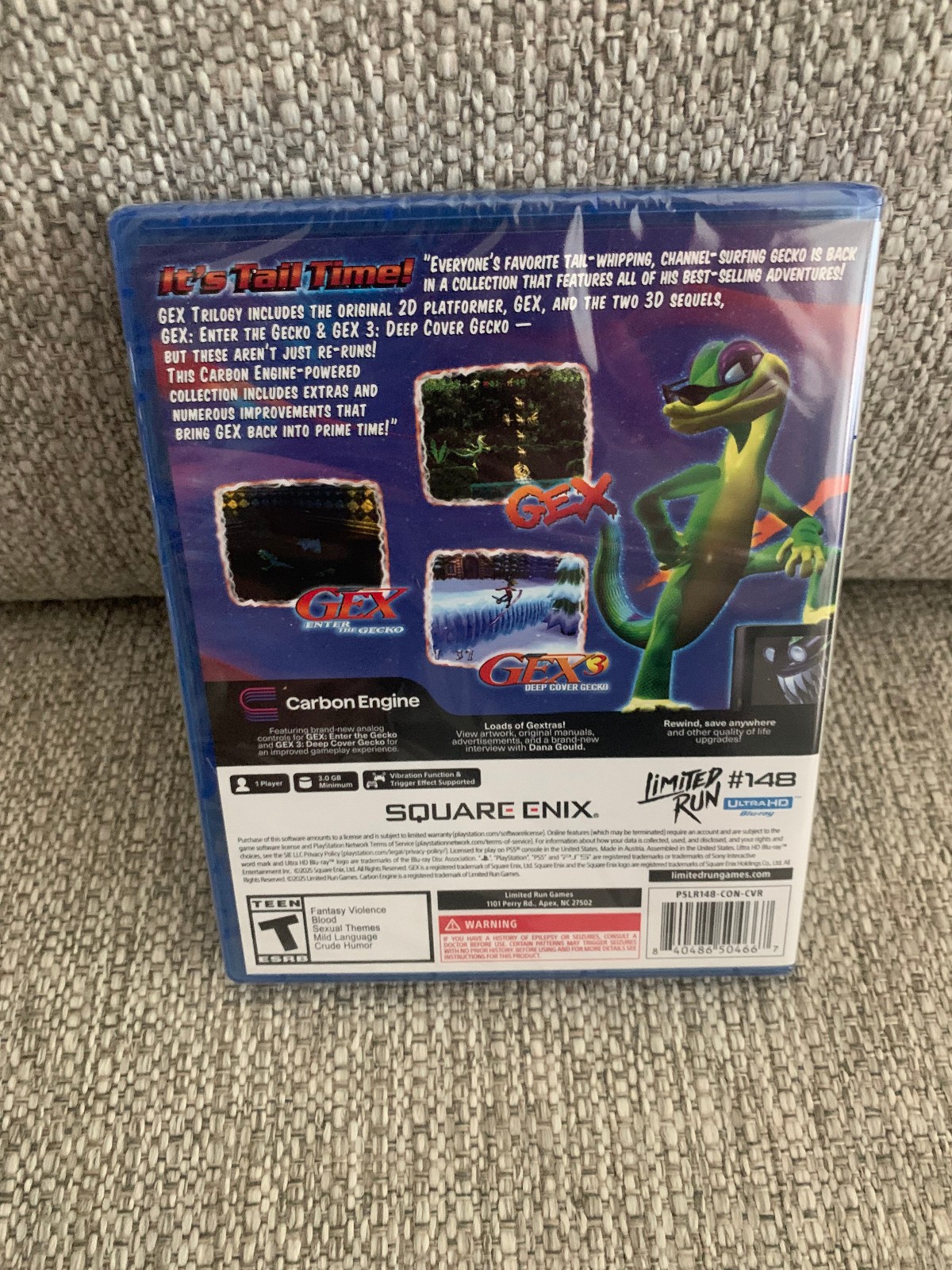 Limited Run #148 GEX Trilogy PS5 10th Anniversary Variant Cover PlayStation 5