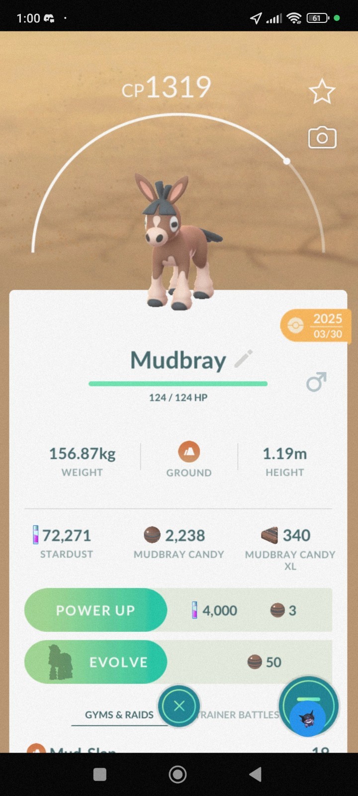 Pokemon Mudbray go fast trade