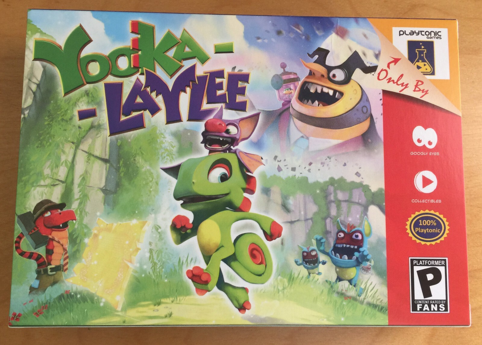 YOOKA LAYLEE KICKSTARTER BACKER SPECIAL EDITION BRAND NEW N64 CARTRIDGE + POSTER