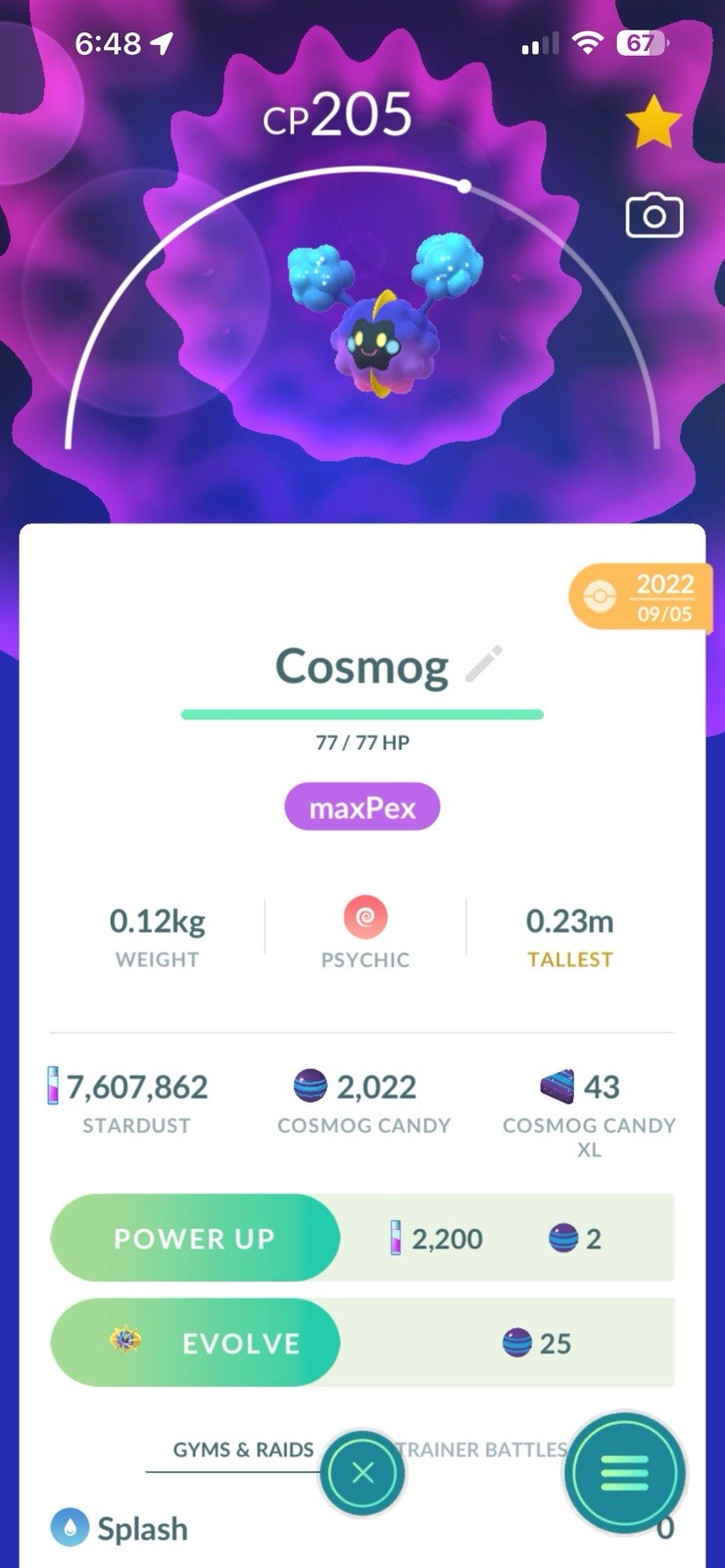 Cosmog Legendary Pokemon Go