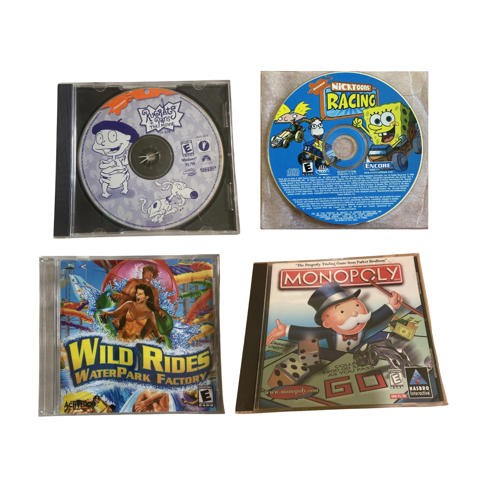 Kids PC Vintage Game Lot – 4 Titles (Family Friendly / Classic Games) Untested