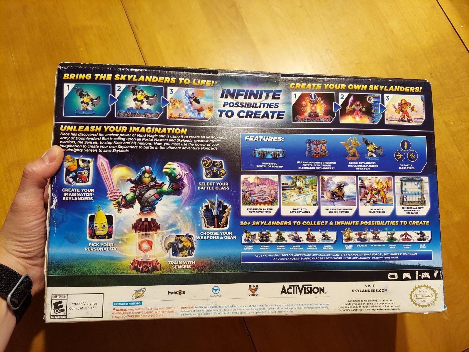 Wii U Skylanders Imaginators Starter Pack Activision BOX DAMAGED READ
