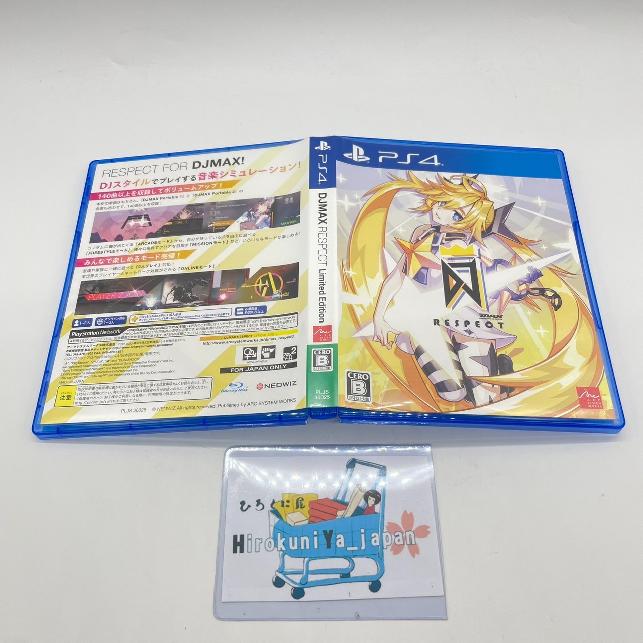 Playstation4 DJMAX RESPECT Limited Edition PS4 Arc System Works Rhythm Game Used