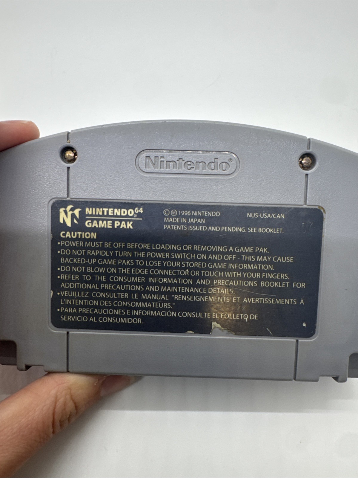 Nintendo Super Mario 64 Nintendo 64 N64 K-A NTSC-U/C (US/Canada)