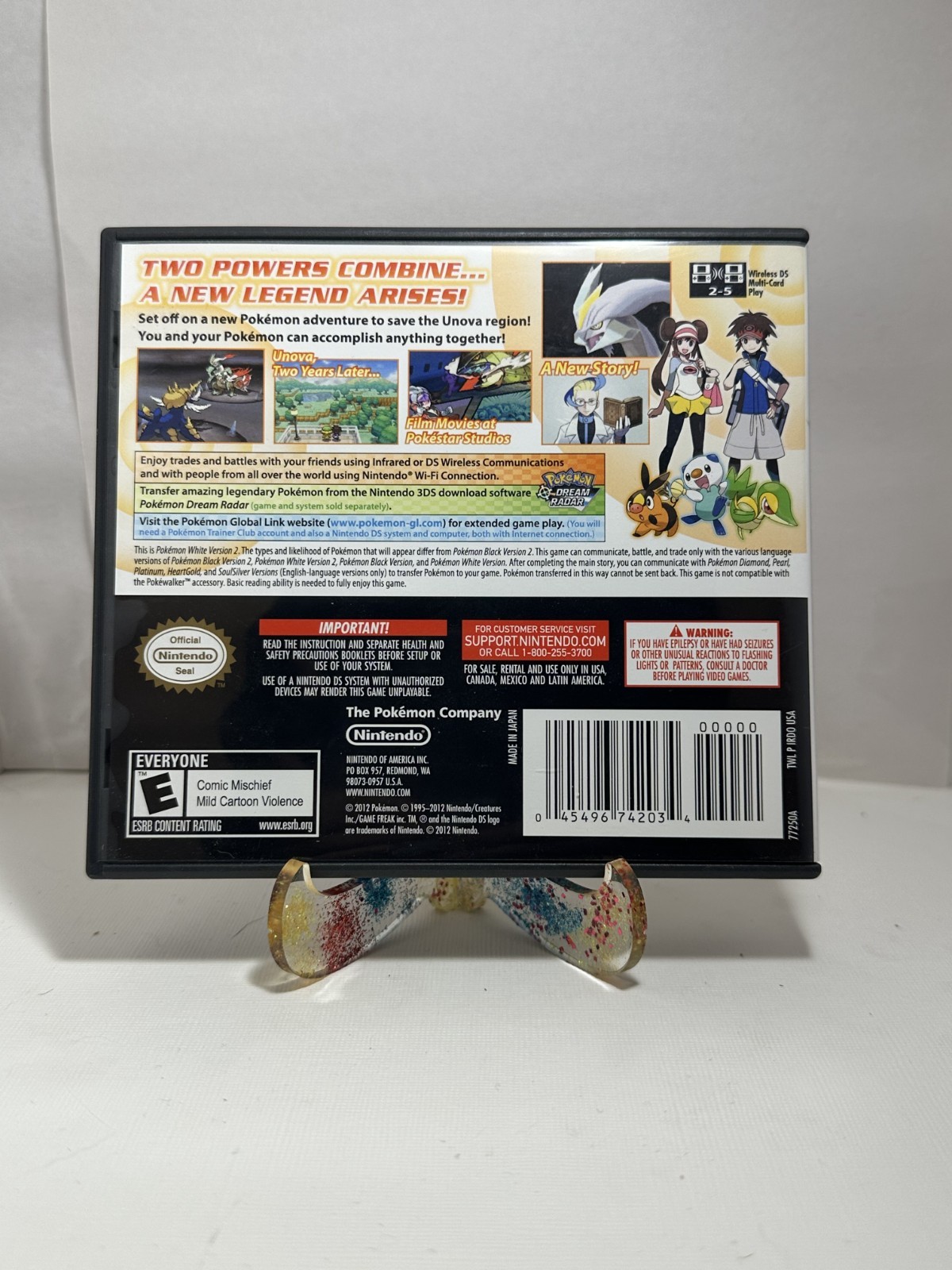 Nintendo Pokémon White Version 2 (Nintendo DS, 2012) w/ Manual NTSC-U/C CIB