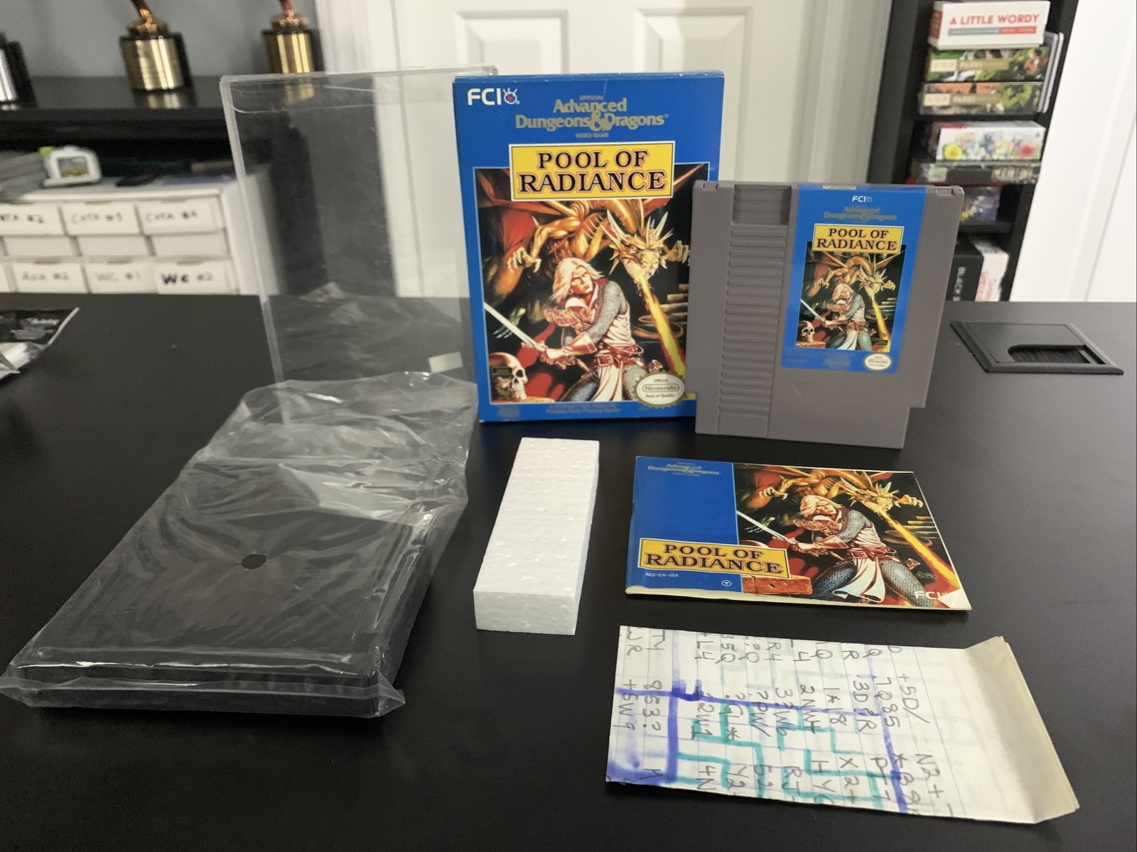 Pool Of Radiance Advanced Dungeons And Dragons Nintendo NES – Complete!