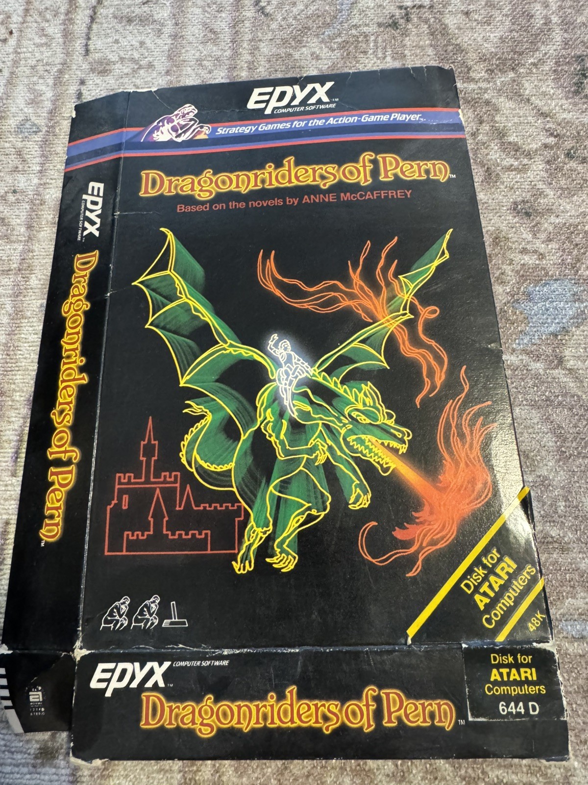 Lot of 2 Dragonriders of Peru and Summer Games EPYX Atari 8 bit Computers