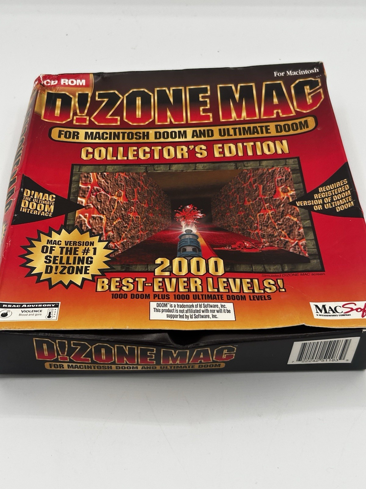 D!Zone Max Collectors Edition Mackintosh Doom Ultimate Doom 2000 Levels Macsoft
