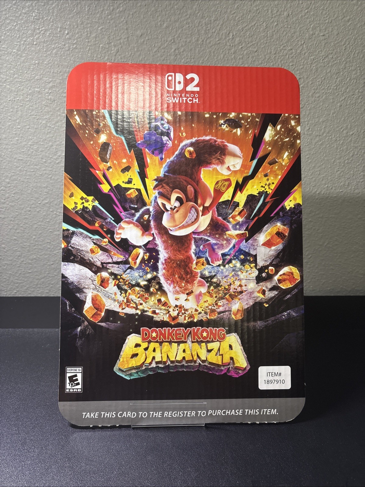 Donkey Kong Bananza Nintendo Switch 2 – Costco Display Card
