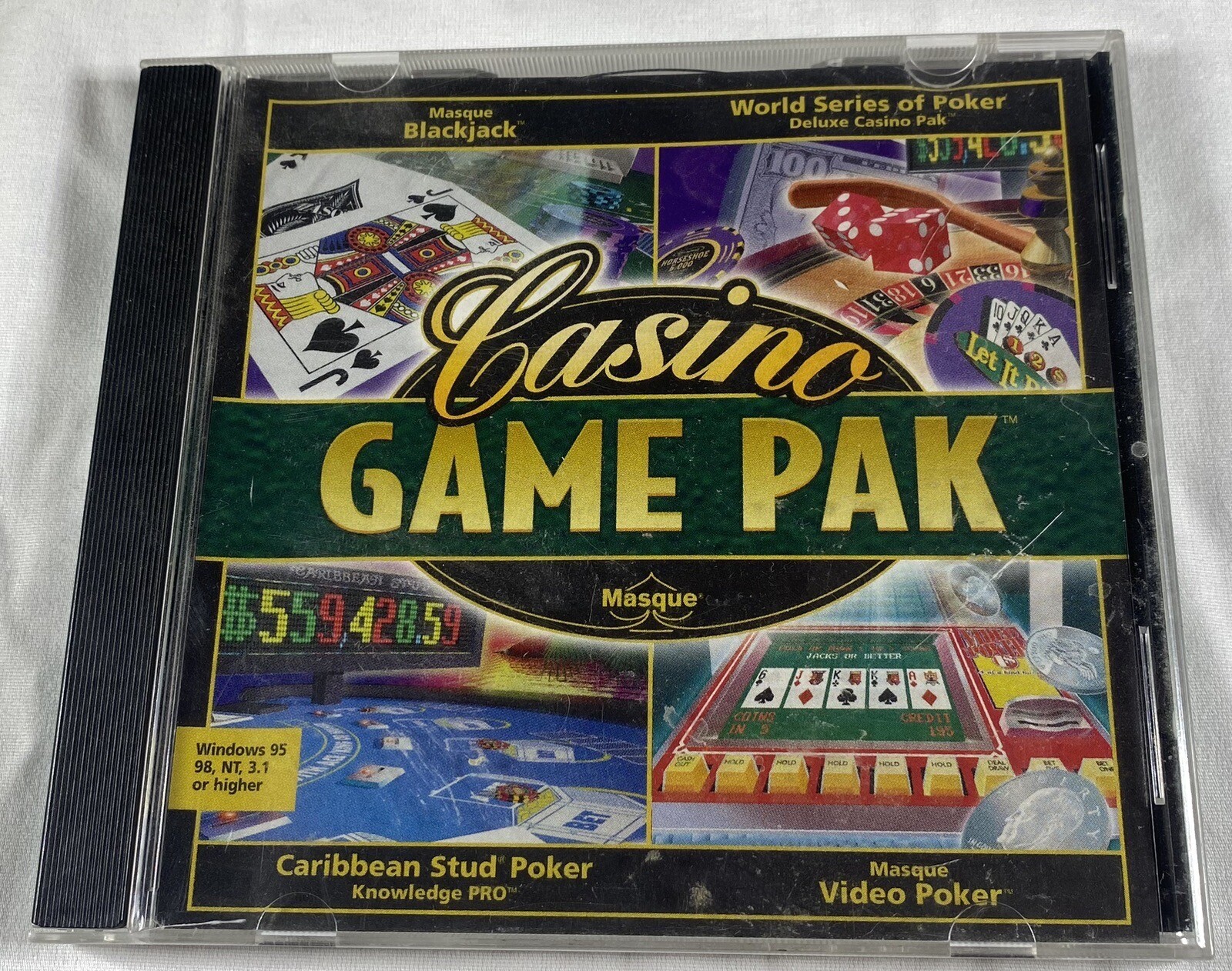 Casino Game Pak Pc Computer Game FUN Gamble Gambling Vegas Style Action