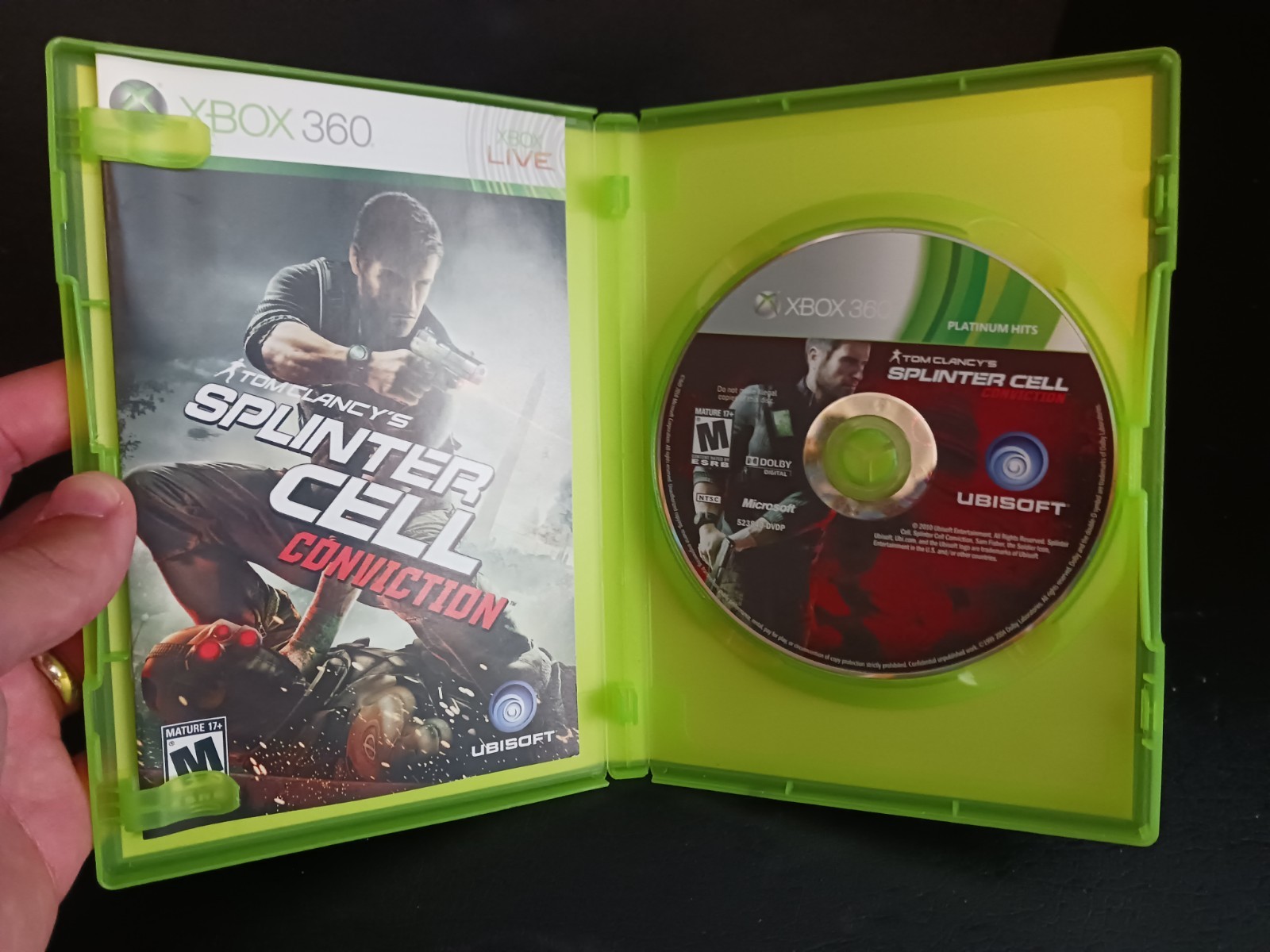 Tom Clancy Splinter Cell: Conviction (Microsoft Xbox 360, 2010) Complete Tested!