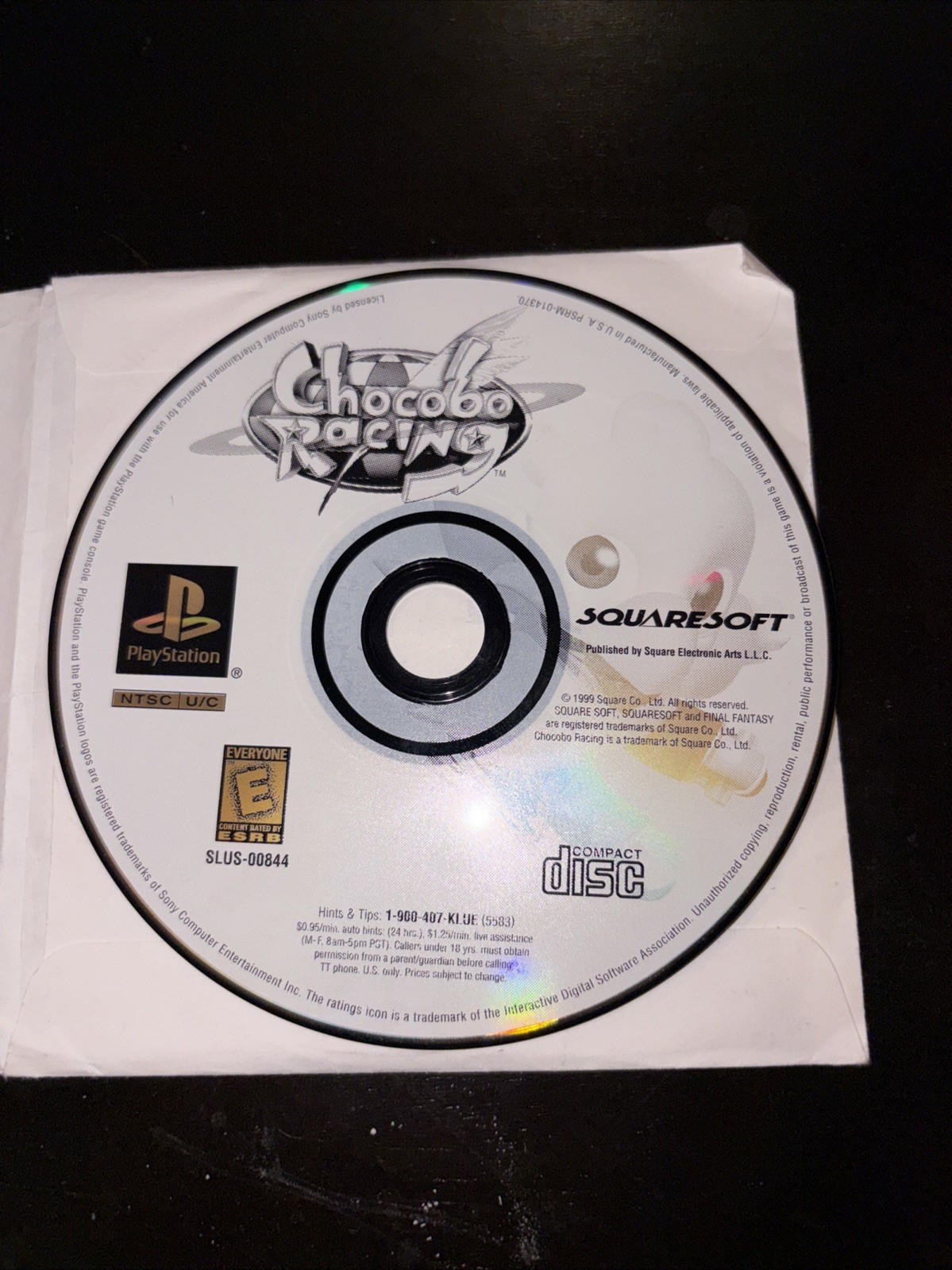 Chocobo Racing (Sony PlayStation 1, 1999) PS1 Tested Free Shipping