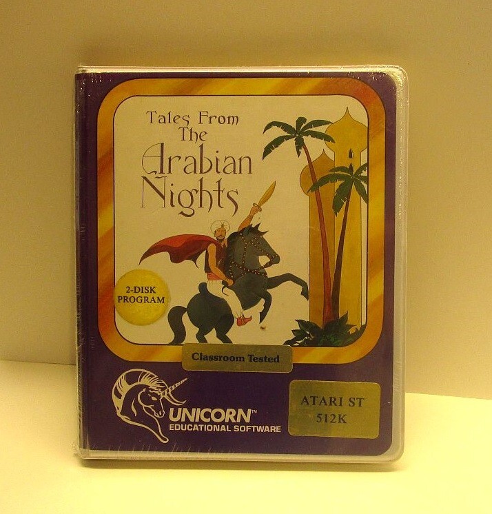 RARE Tales from the Arabian Nights (Not Rated) Unicorn for Atari ST – NEW SEALED