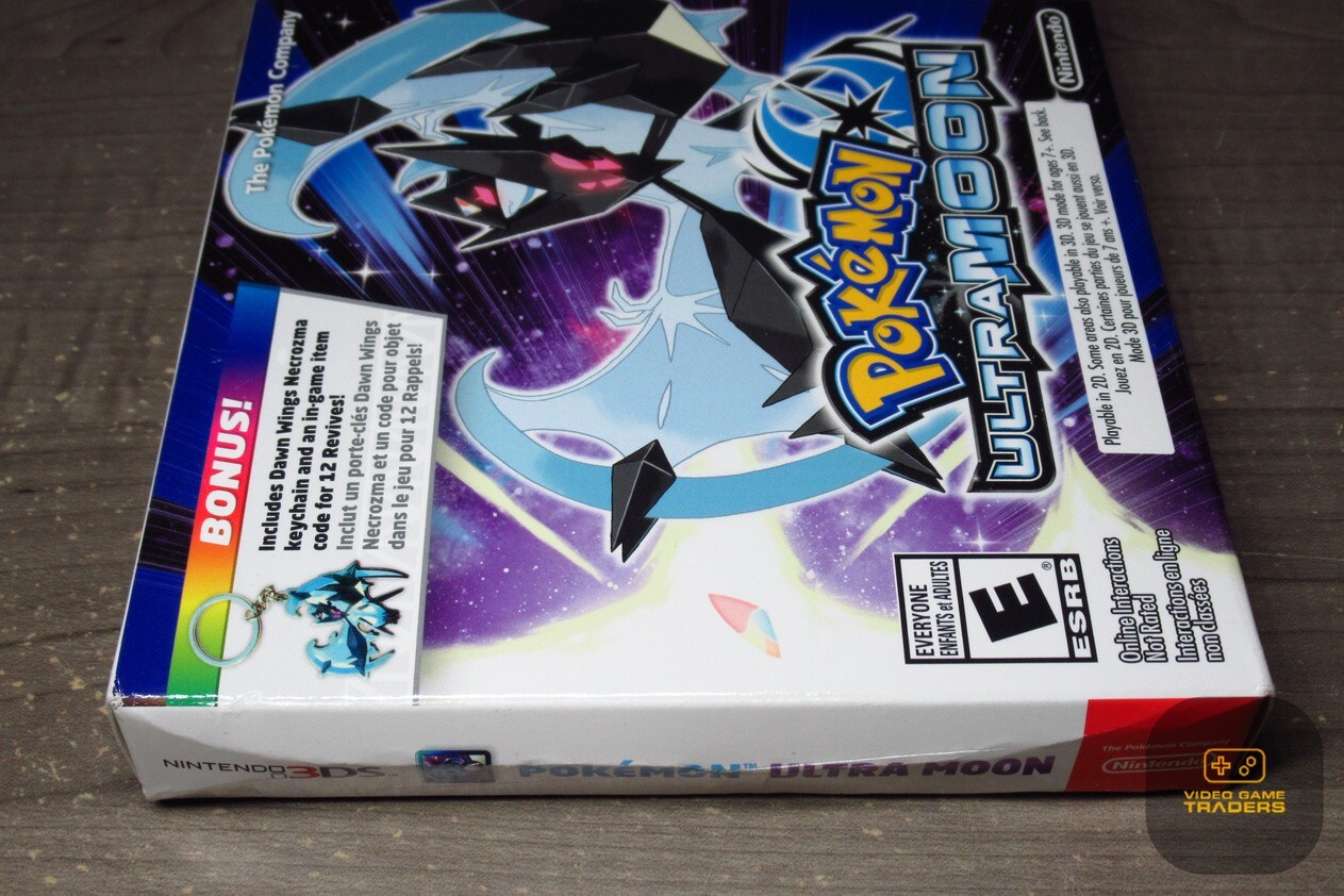 Pokemon Ultra Moon 1ST PRINT w/ Keychain (Nintendo 3DS, 2017) NEW! – RARE!