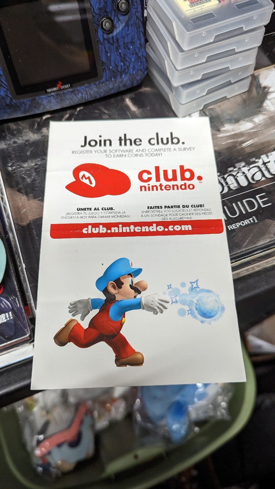 Club Nintendo Wii Super Mario Bros (Registratio Card ONLY)