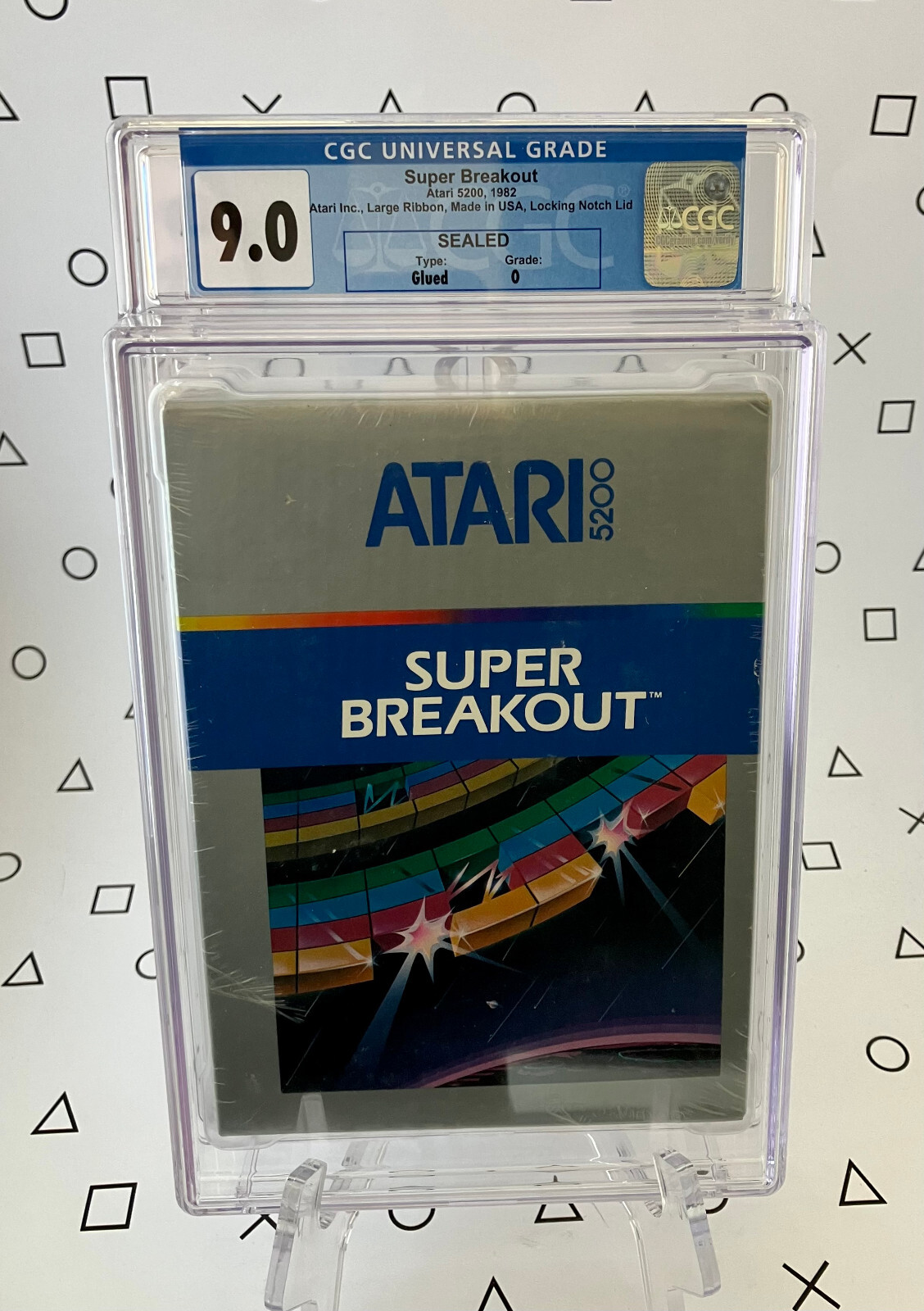 Super Breakout Sealed – Atari 5200 – CGC 9.0 NS – Pop 1 Only Graded Copy
