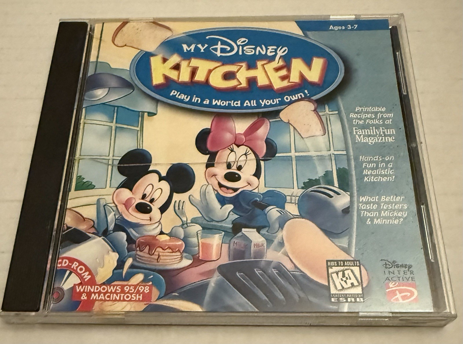 My Disney Kitchen Jewel Case (Windows/Mac/PC, 1999) Compete, CIB – Tested