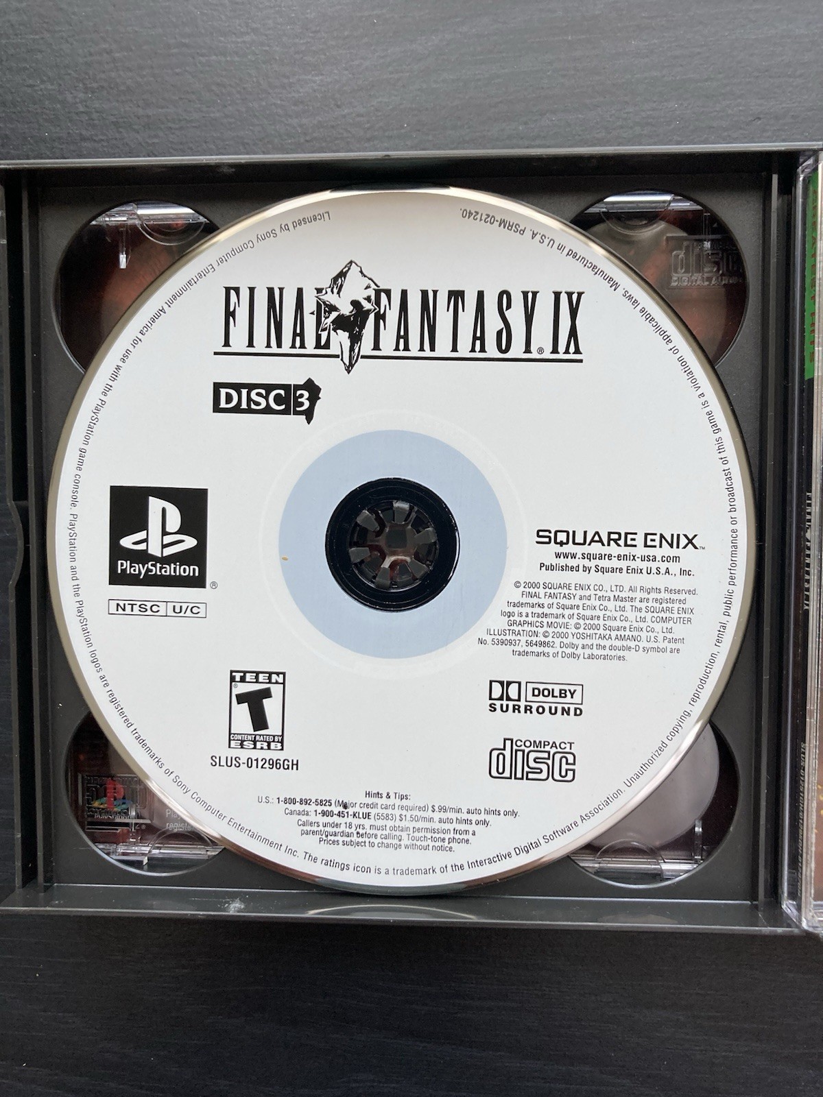 Final Fantasy IX 4-Disc Set (PS1) RPG T NTSC 2000 Pristine, Manual Included