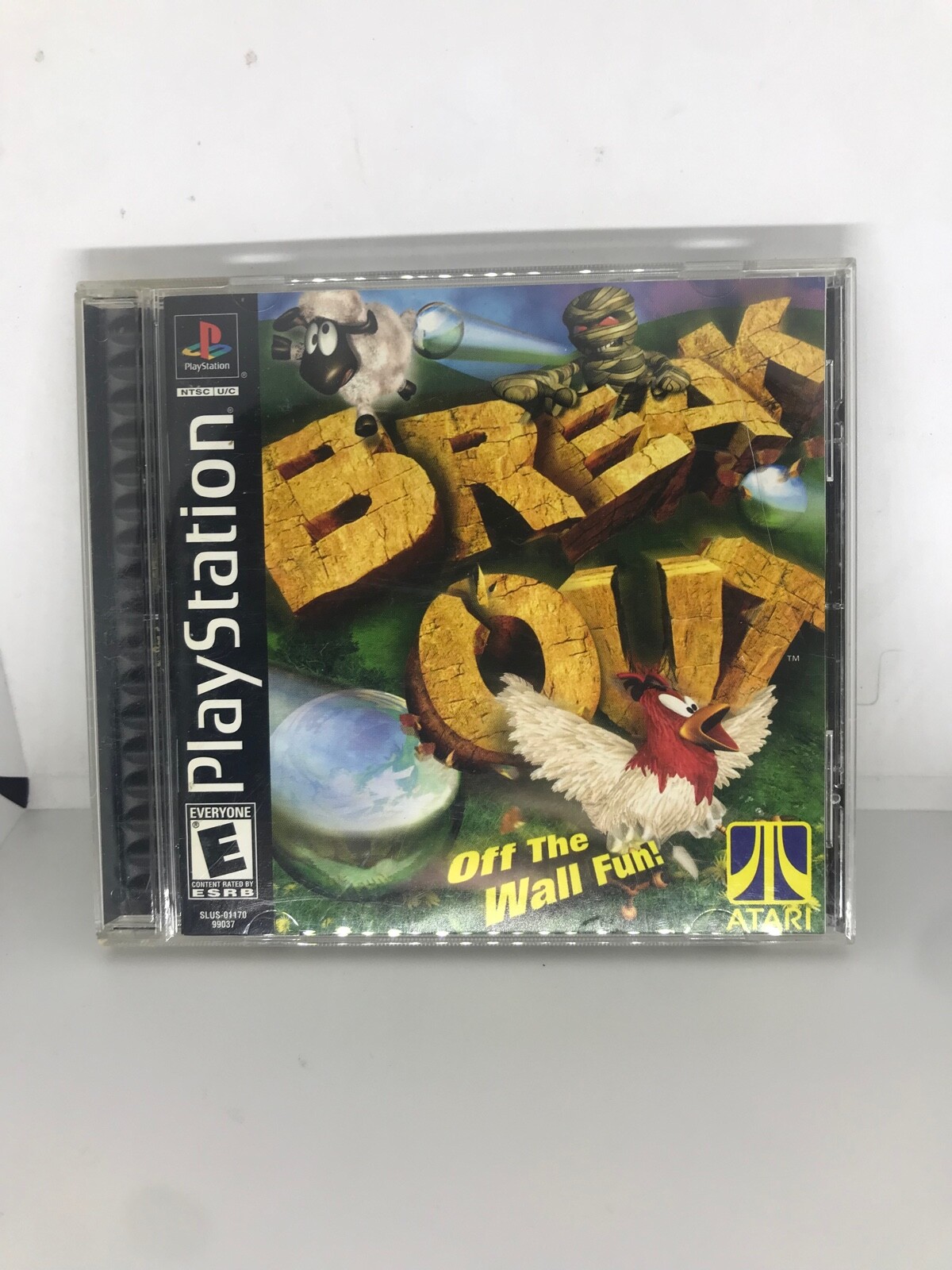 Breakout (Sony PlayStation 1 PS1, 2000) Complete with Manual Tested Works