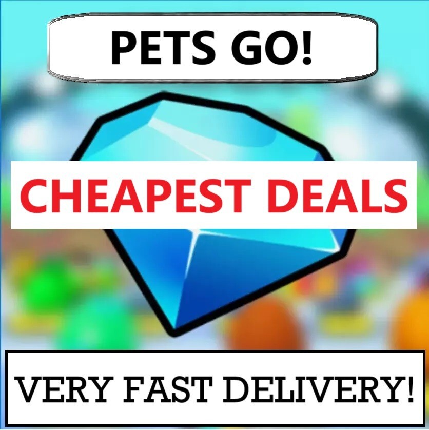 Pets Go Gems | ⭐️CHEAPEST & FASTEST DELIVERY ⭐️| Roblox | 1 MILLION – 1 BILLION✅