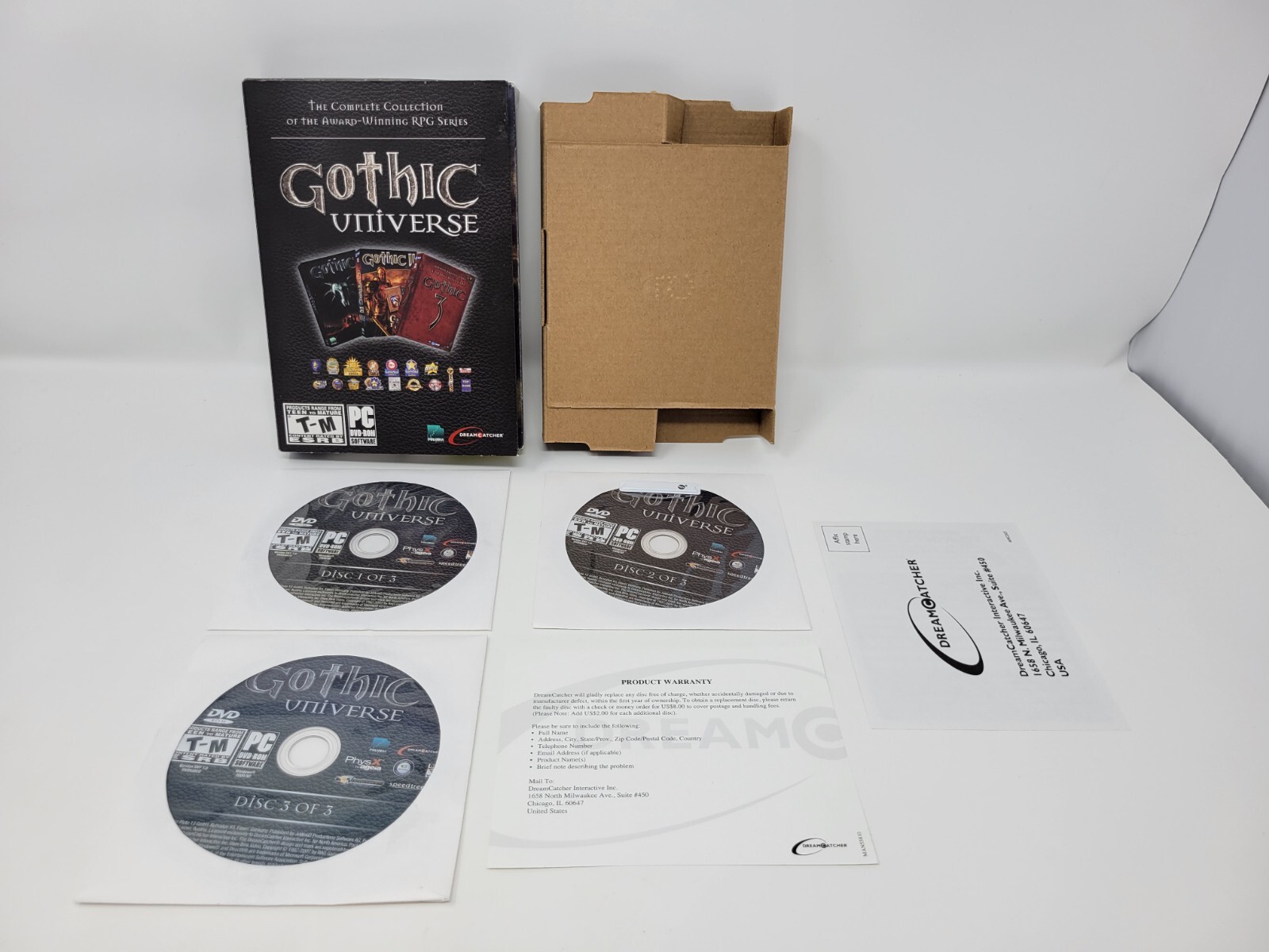 Gothic Universe (PC 2007) Complete CIB W/ Reg Card Gothic 1 2 3 Tested Free Ship