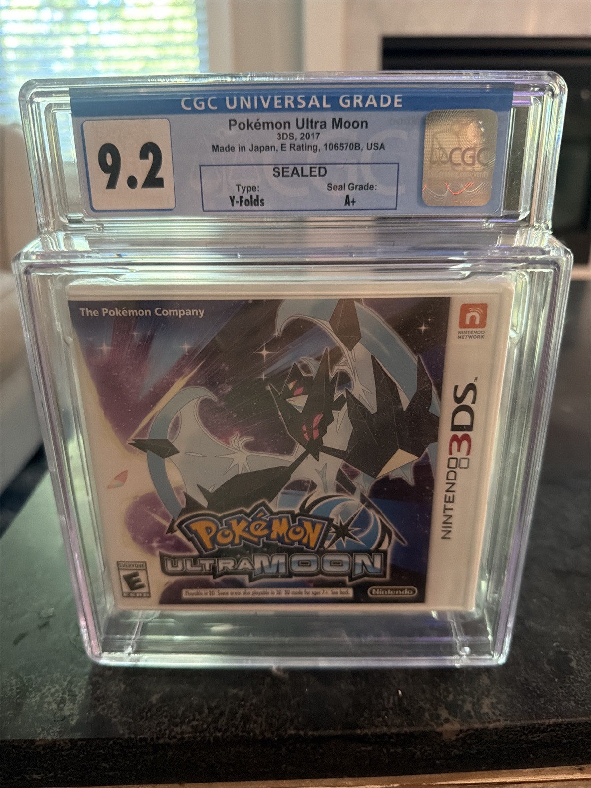 Pokémon Ultra Moon Nintendo 3DS – CGC Graded 9.2 A+ Sealed US Edition