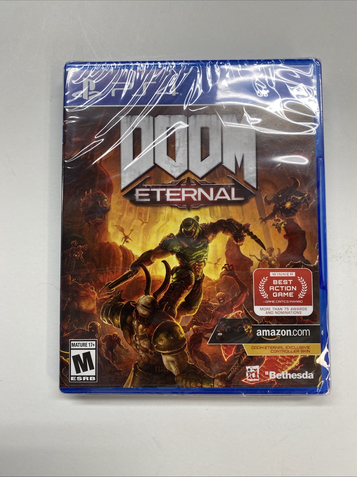 DOOM Eternal: Standard Edition – PlayStation 4 w/Exclusive Controller Skin – New