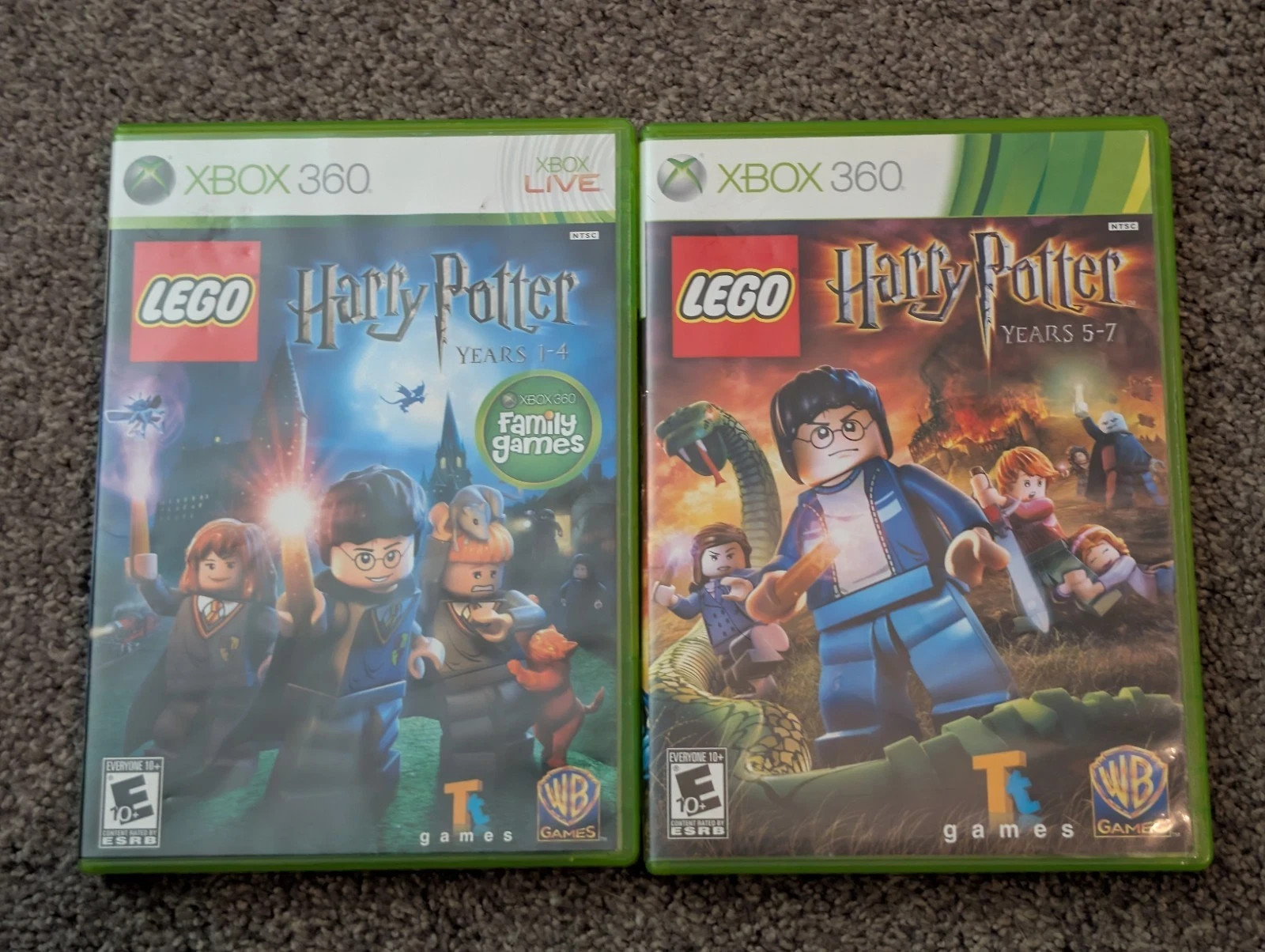 LEGO Harry Potter Years 1-4 & 5-7 Xbox 360 Multiplayer Fantasy Family Lot