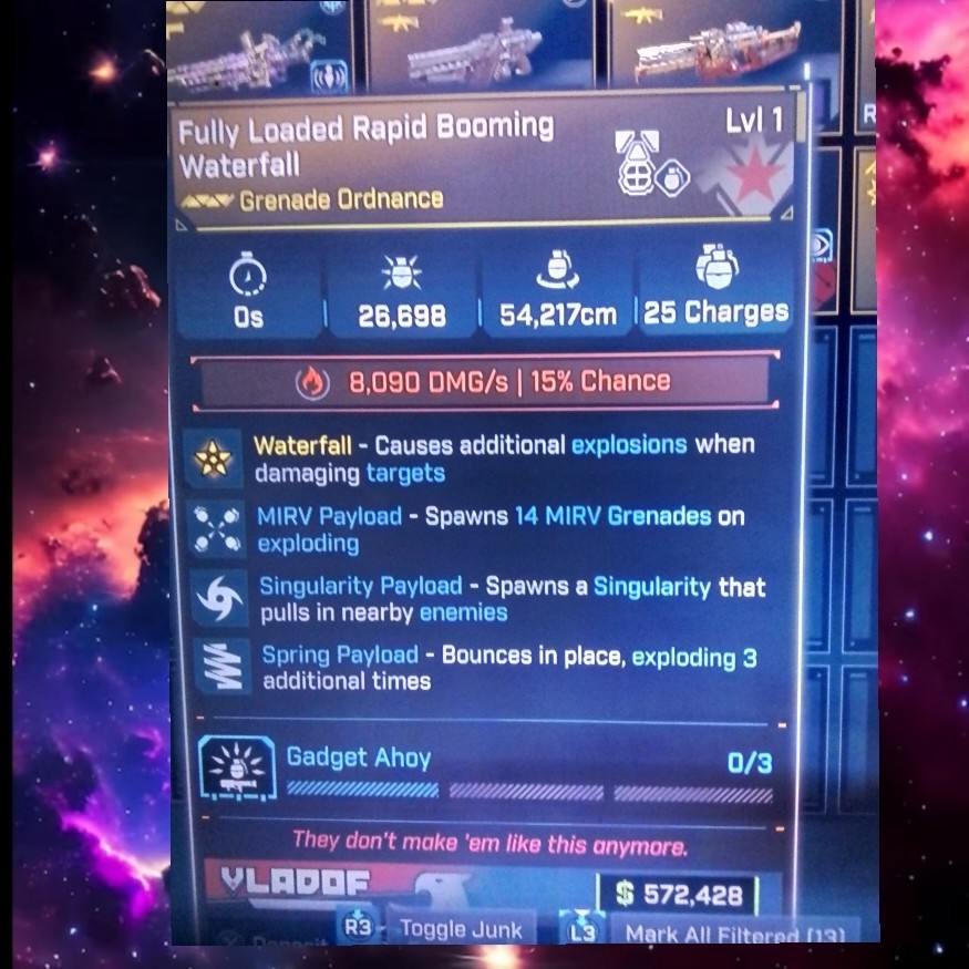 Borderlands 4 – MODDED LEVEL 1 BUNDLE LEGENDARY WEAPONS, REPKIT, GRENADES…