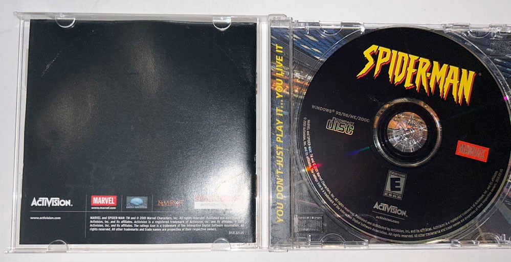 2001 Activision Spider-Man PC Game No Code. Web-Slinger!