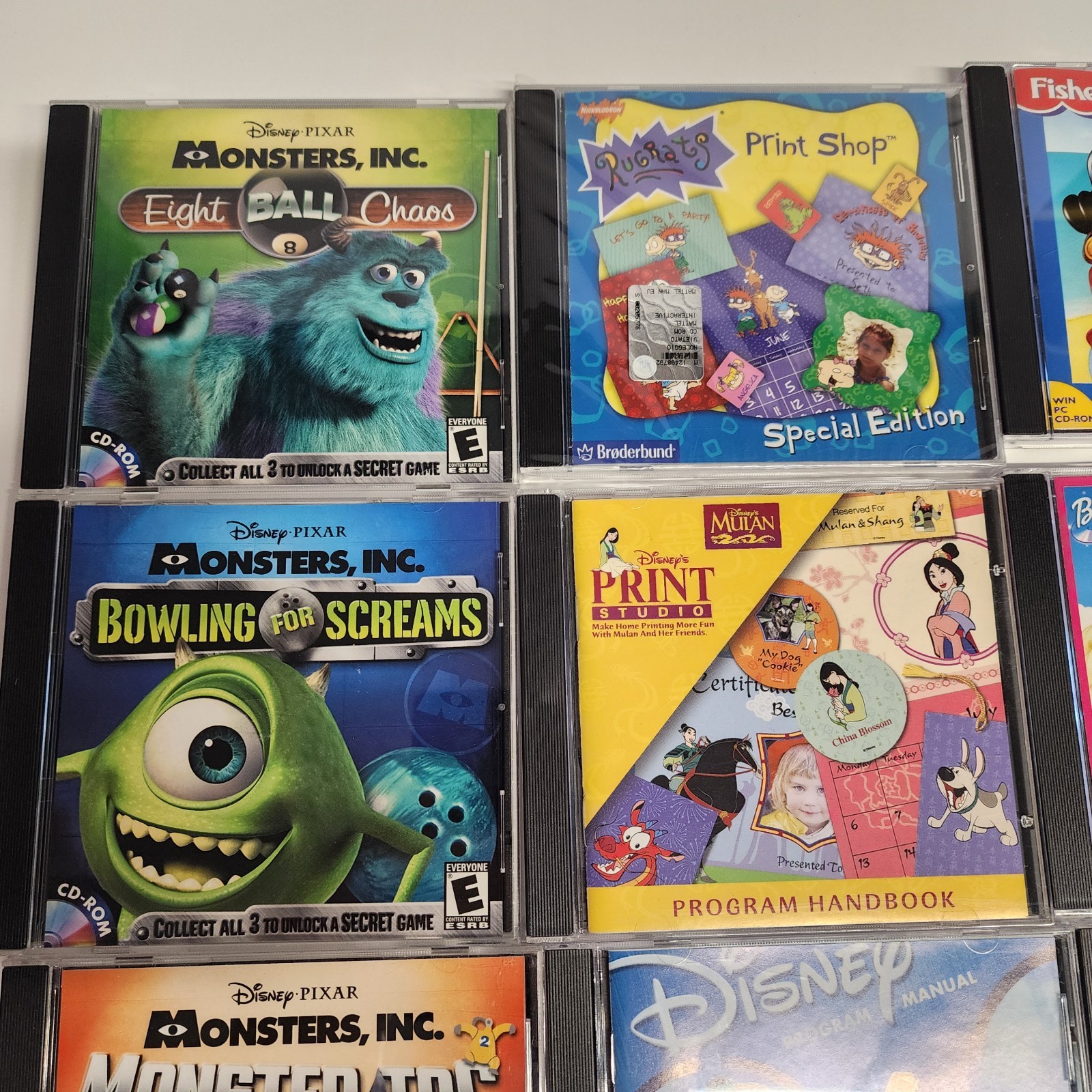 Lot Of 12 PC Children Games Educational Disney Mattel Fisher Price