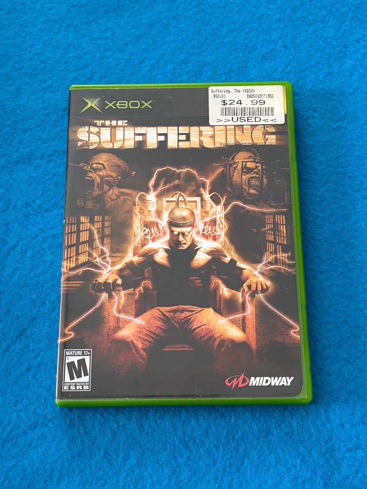 The Suffering Microsoft Xbox CIB Complete w Manual & Reg Card, VG Disc