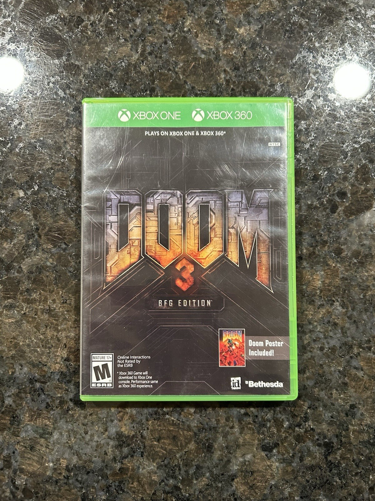 DOOM 3 – BFG Edition (Microsoft Xbox One & Xbox 360) – NO MANUAL & POSTER