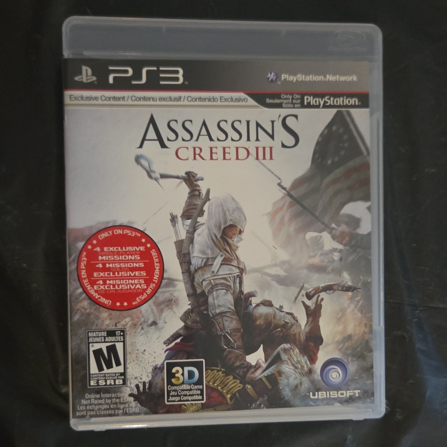Ubisoft Assassin’s Creed III (PS3) M, Action & Adventure, PSN, 3D Compatible