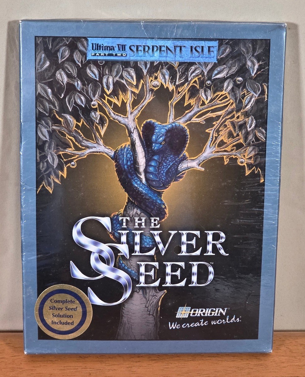 New Sealed Ultima VII Serpent Isle Silver Seed Origin IBM PC Big Box Game CIB