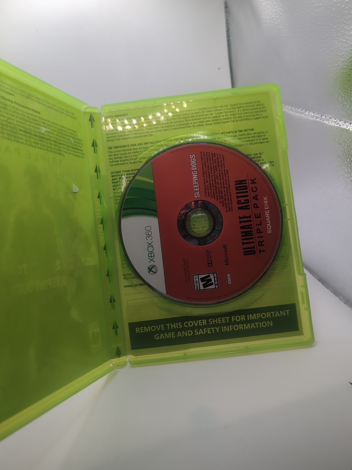 Ultimate Action Triple Pack Xbox 360 Scratch Free Tested Working