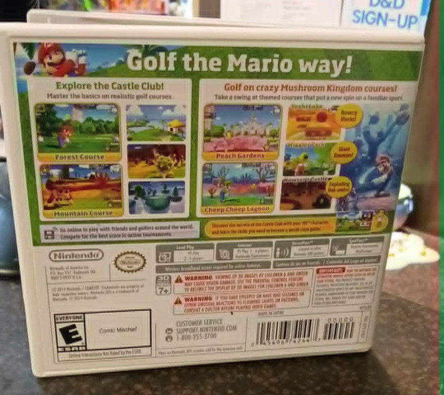 Mario Golf: World Tour Nintendo 3DS Complete Authentic Tested