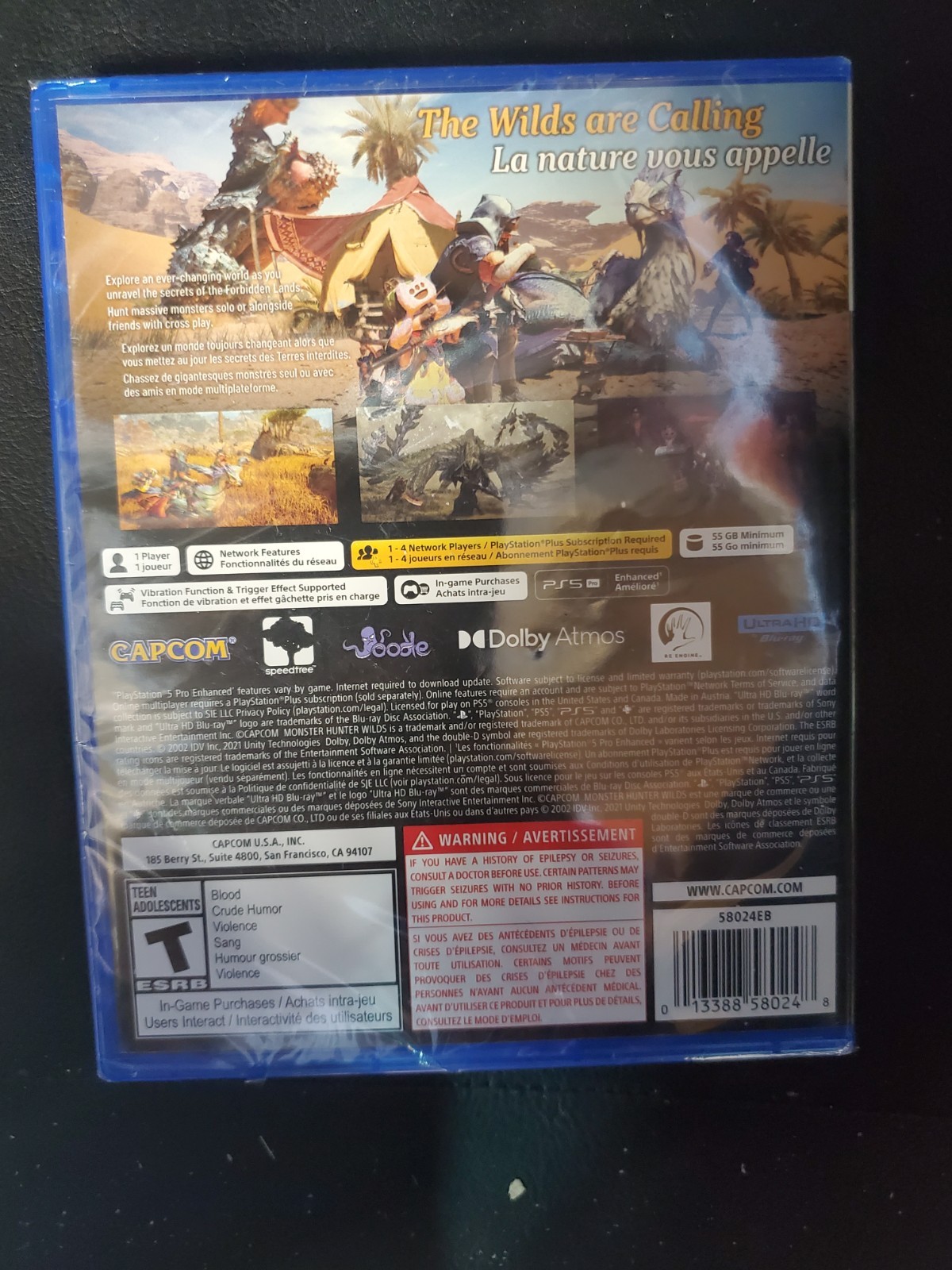 Capcom Monster Hunter Wilds PS5 / authentic usa released/ NEW SEALED