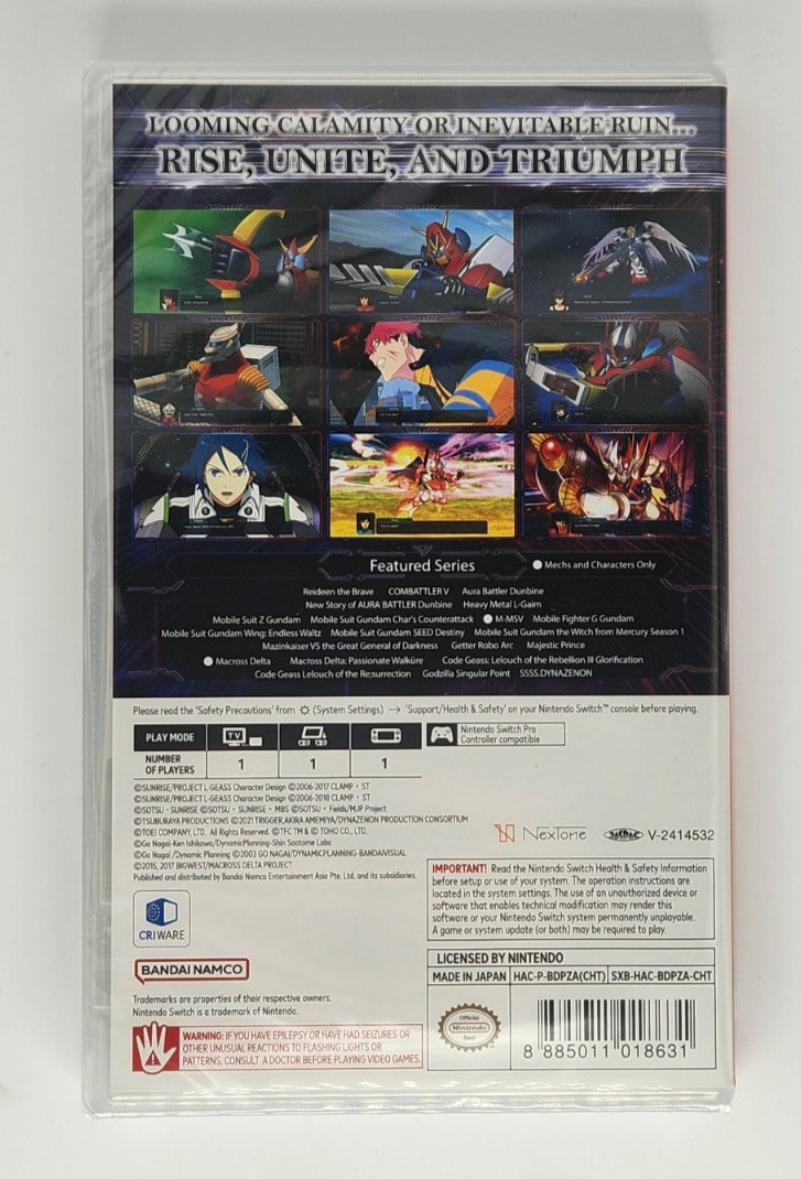 Super Robot Wars Y (ENGLISH / ASIA) (Nintendo Switch) BRAND NEW