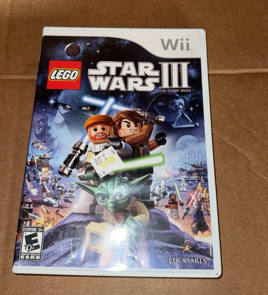 Lego Star Wars III: The Clone Wars For Wii PRE OWNED COMPLETE TESTED WORKING