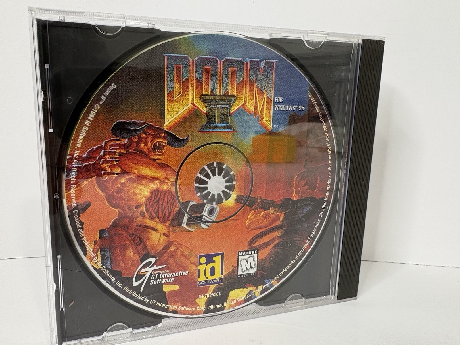 Doom II PC CD-ROM Windows 1994 id Software Game Excellent Condition Ships Fast