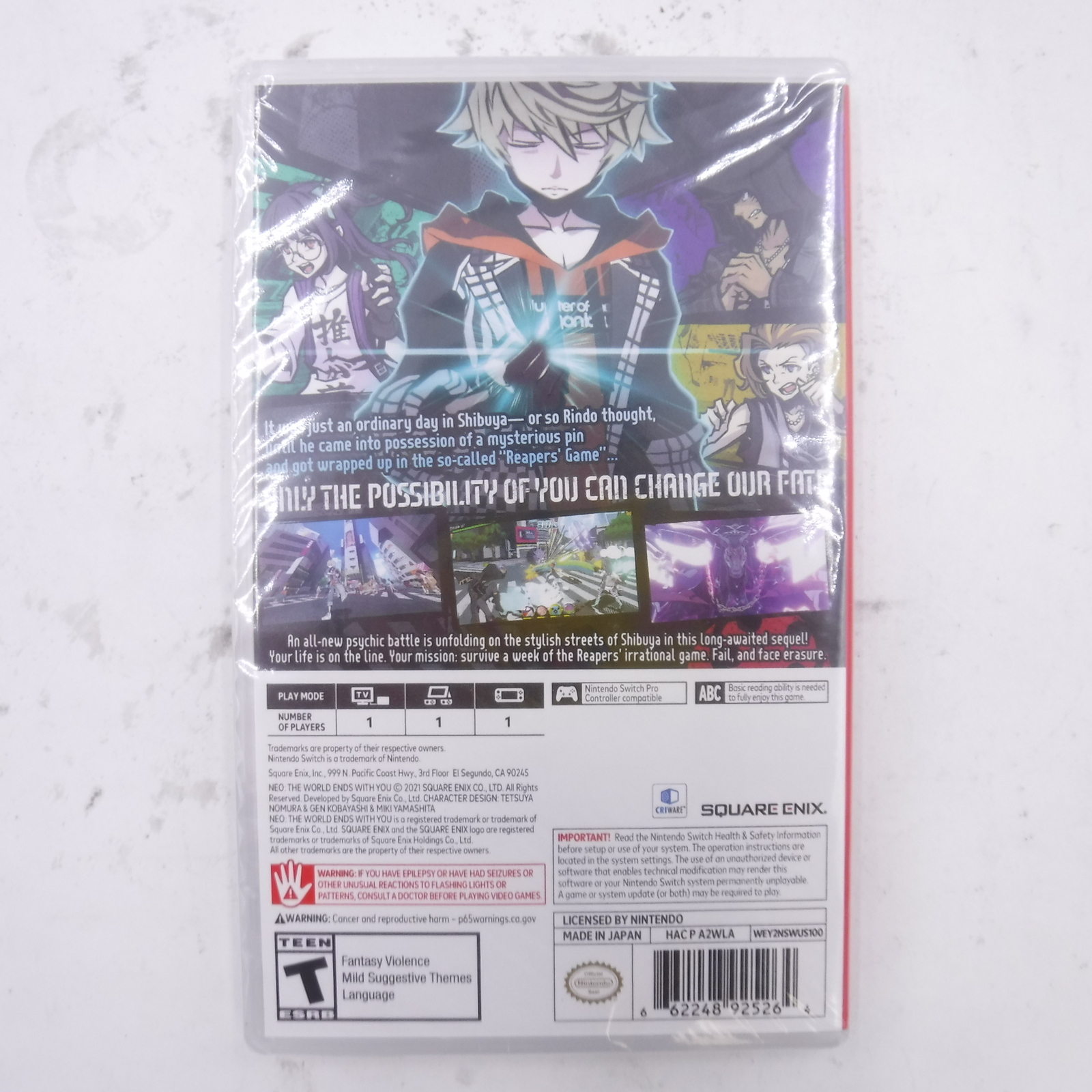 Neo The World Ends With You (Nintendo Switch 2021) Game BRAND NEW Factory Sealed