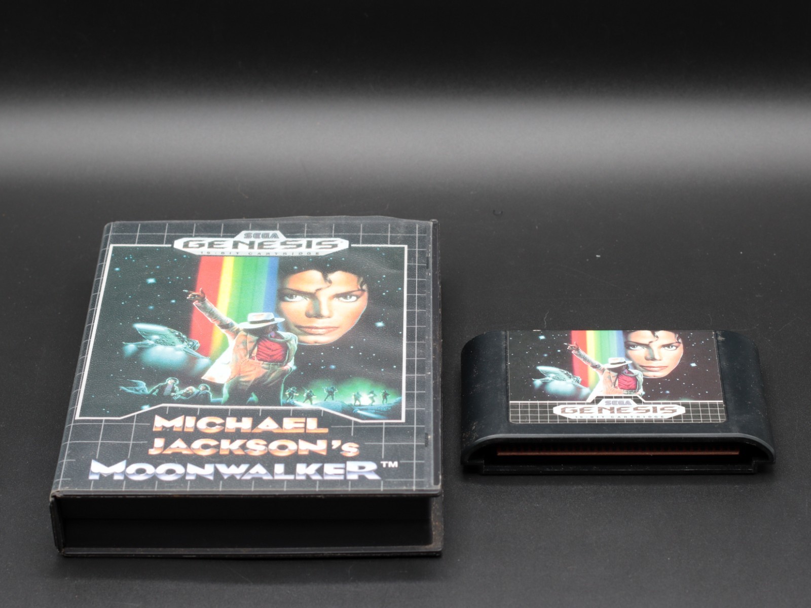 Michael Jackson’s Moonwalker Sega Genesis Case W/ Hangtab & Cartridge Authentic