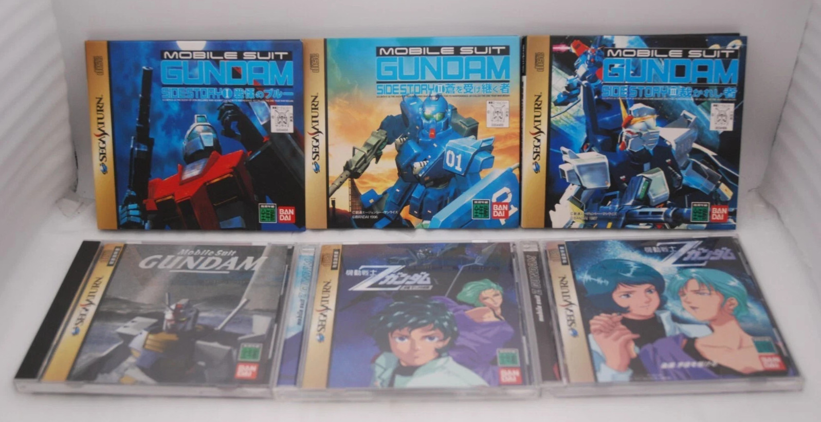SEGA SATURN Mobile Suit GUNDAM, Side Story 1 2 3, Z Gundam 6Games Japan SS