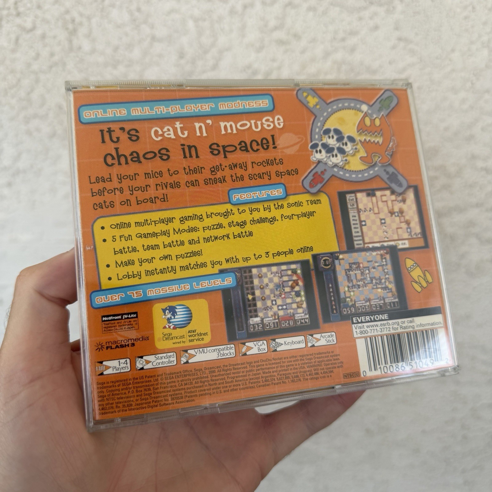 SEGA ChuChu Rocket! (Sega Dreamcast) NTSC-U/C E – CIB Complete W/ Manual Tested